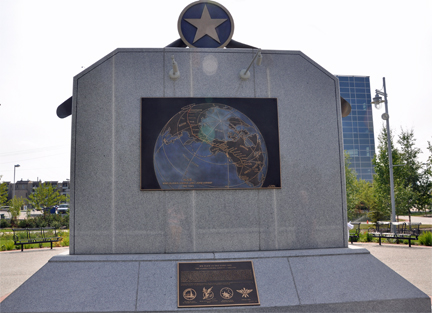 back of monument